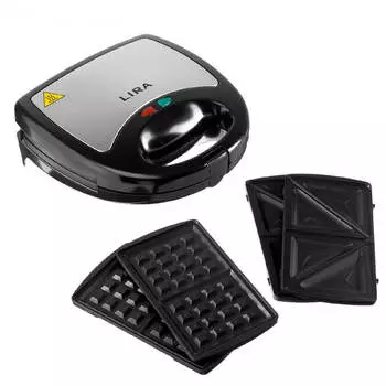 Мультипекарь лира lr 1302 черно-серебристый