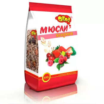 Мюсли ого 400г ягодные
