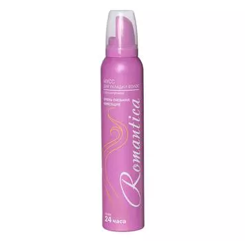 Мусс для укладки волос романтика 200 мл с бета-каротином