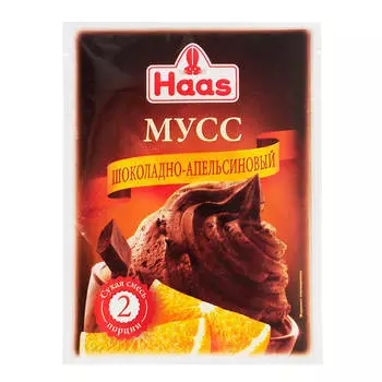 Мусс Haas 65г шоколадно-апельсиновый