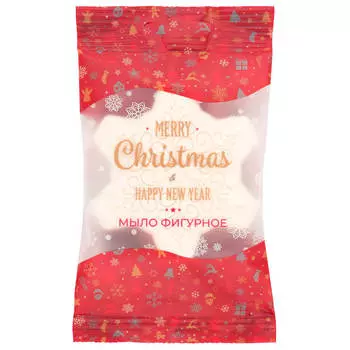 Мыло экстра 60 г снежинка красное