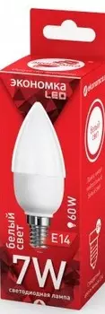 Лампа светодиодная экономка свеча 7вт е14