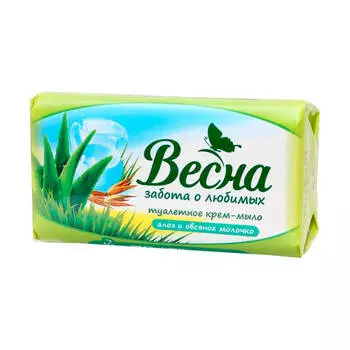 Мыло Весна 90г алоэ и овсяное молочко