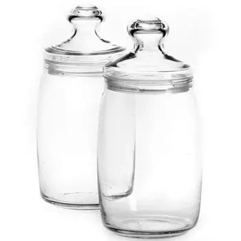 Набор банок стеклянных Pasabahce 1,1л 2шт чешни коробка