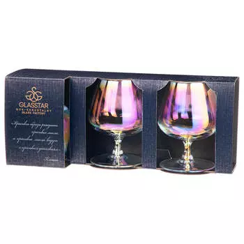 Набор бокалов для бренди 3 шт 410 мл лиловая дымка 194-515