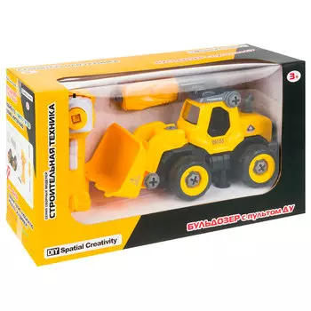 Набор деталей для сборки бульдозера с пультом ду cj-1365040