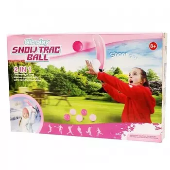 Набор для лепки и бросания снежков розовый wt007