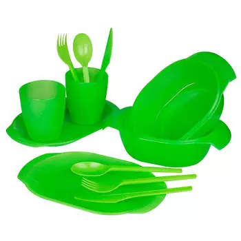 Набор для пикника 16пр SparkPlast зеленый