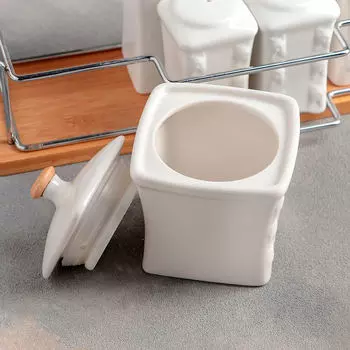 Набор для специй и соусов 6пр Доляна подставка 140705