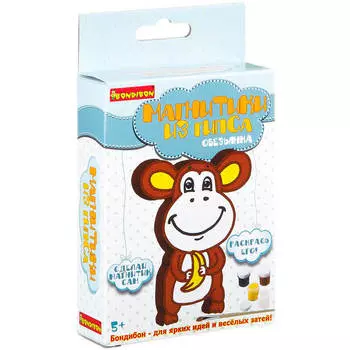 Набор для творчества Bondibon магнитик из гипса обезьянка вв2009