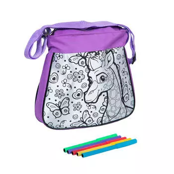 Набор для творчества бондибон раскрась сумку я дизайнер жираф вв1527