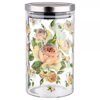 Набор емкостей для сыпучих 3пр Agness Винтаж пионы