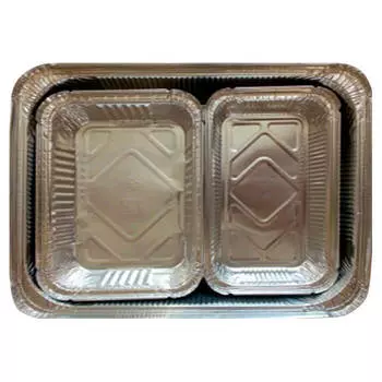 Набор форм для запекания 3шт алюминиевых 27,2*21,2*5,1 18*11,8*3,8 18,7*9,5*3,3 полли нат1