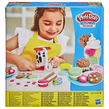 Набор игровой плей до забавные закуски молоко и печенье