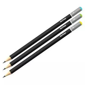 Набор карандашей чернографитных берлинго 3 шт h/hb/b 231868