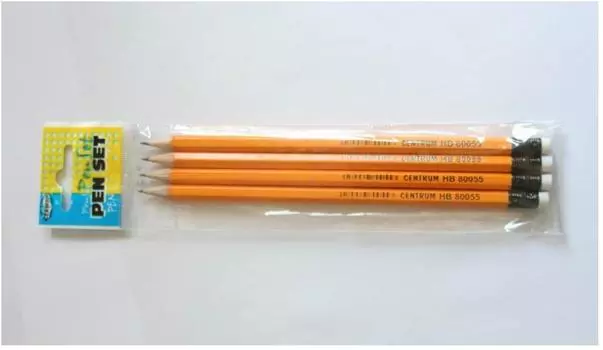 Набор карандашей чернографитных Европа классный выбор с ластиком 4шт