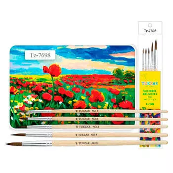 Набор кистей 5 шт тукзар белка 80397