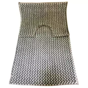 Набор ковриков для ванной и туалета абсолют хоум 60*100см+50*60см серый jh-7-1 gray