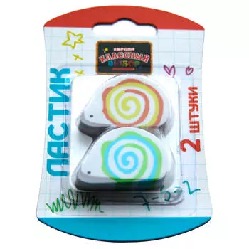 Набор ластиков Европа Классный выбор 2шт блистер kr970122