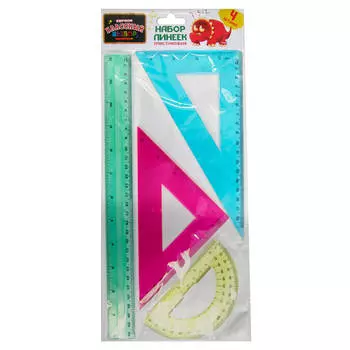 Набор линеек Европа Классный выбор 4шт 30см