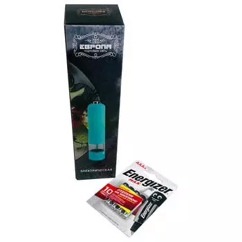 Набор мельница для специй электрическая Европа 5,2*22,5см мятная+батарейка Energizer ААА 4шт