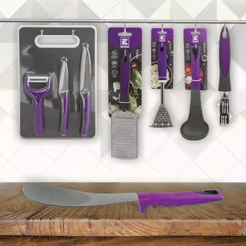 Набор ножей Европа 4пр ms05-17084+ножеточка Европа+ложка сервировочная+половник+терка+толкушка