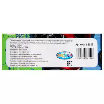 Набор обложек для тетрадей Европа Классный выбор 10шт 35х21см для мальчиков