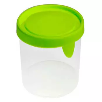 Набор ёмкостей для продуктов круглые 0,5л 3шт салатовый м 1440