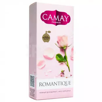 Набор подарочный камей романтик мусс д/душа + дезодорант