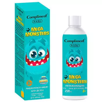 Набор подарочный Compliment Megamonsters для детей гель-пена для ванны 250мл+соль шипучая бульбуль