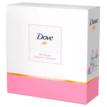 Набор подарочный дав красота и нежность крем-гель д/душа 250мл 2шт + мочалка