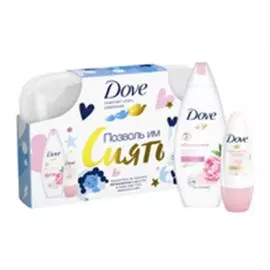 Набор подарочный дав позволь им сиять крем-гель д/душа 250мл+антиперспирант 50мл