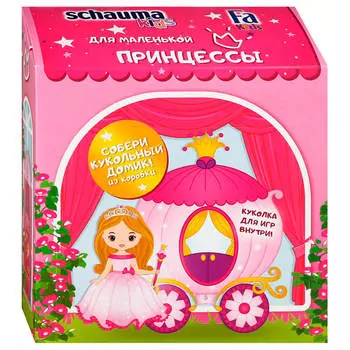 Набор подарочный для девочек шампунь шаума кидс+гель для душа фа кидс+куколка