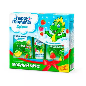 Набор подарочный дракоша пена д/купания + зубная паста + шампунь