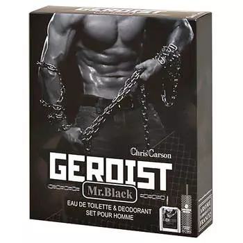 Набор подарочный героист мр блэк туалетная вода + дезодорант 75мл д/мужчин