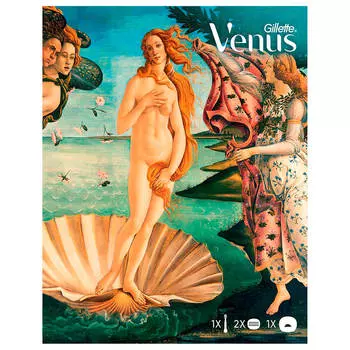 Набор подарочный жиллетт венус станок с 2 кассетами+чехол д/бритвы