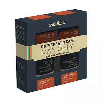 Набор подарочный комплимент юниверсал тиам мен универнсальный крем + шампунь 2в1
