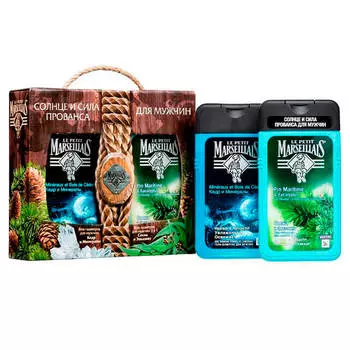 Набор подарочный ле пети марселье д/мужчин гель-шампунь кедр+гель-шампунь сосна