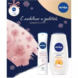 Набор подарочный нивея истинное наслаждение дезодорант+гель д/душа