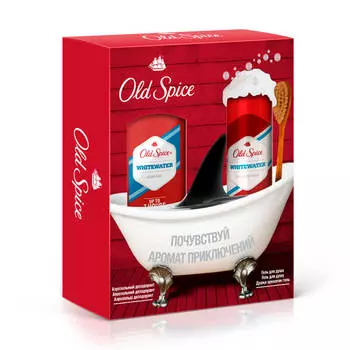 Набор подарочный олд спайс вайт вотер дезодорант стик + гель д/душа