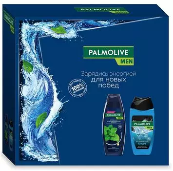 Набор подарочный палмолив мен спорт и мята гель для душа 3 в1 250 мл+шампунь 200 мл