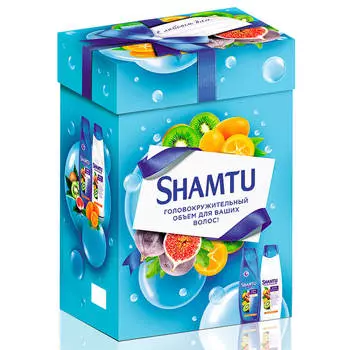 Набор подарочный Shamtu питание и сила шампунь + бальзам для волос