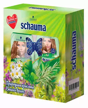 Набор подарочный шаума 7 трав шампунь + бальзам + заколка-краб