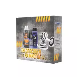 Набор подарочный шаума мен шампунь 380 мл спорт+антиперспирант фа 150 мл спорт+гель д/душа фа 250 мл