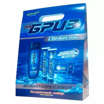 Набор подарочный тимбриз свежесть шампунь 250мл + крем д/бритья 75мл + гель п/бритья 7