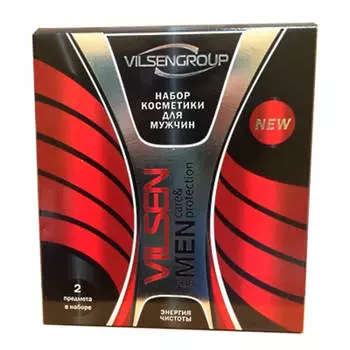 Набор подарочный вилсен энергия чистоты шампунь 2в1 + крем п/бритья