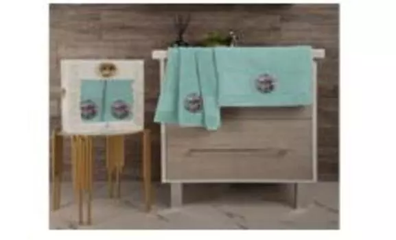 Набор полотенец 50х85+70х135прованс часы с лавандой,