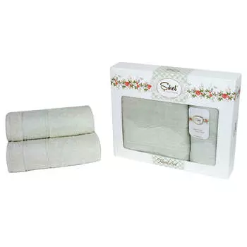 Набор полотенец ribella 50 х90+70 х140 темно серый