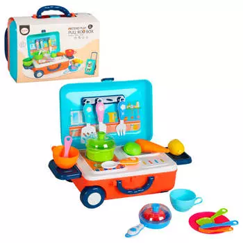 Набор посуды и продуктов 23 предмета в чемодане 26*18, 5*22 см jb0207980