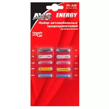 Набор предохранителей цилиндрические в блистере fc-229